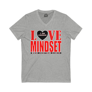 Love Mindset V-Neck T-Shirt (I Am Enough)