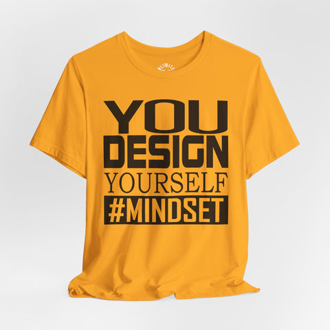 Design Yourself Mindset T-shirt (Black Logo)