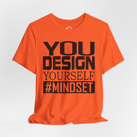 Design Yourself Mindset T-shirt (Black Logo)