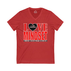 Love Mindset V-Neck T-Shirt (I Am Enough)