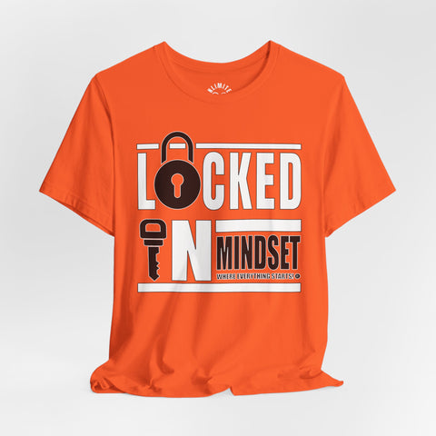Locked In Mindset T-Shirt (White & Black)