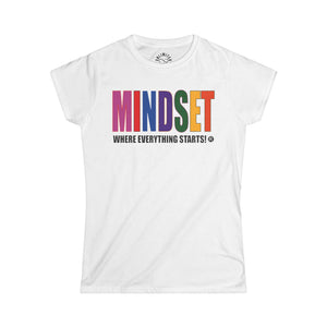 Mindset Official Trademark Women's Softstyle Tee (MULTICOLOR LOGO)