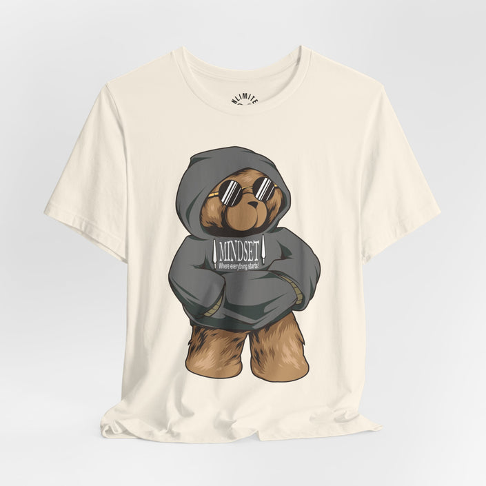 Mindset Bear In Hoodie T-Shirt