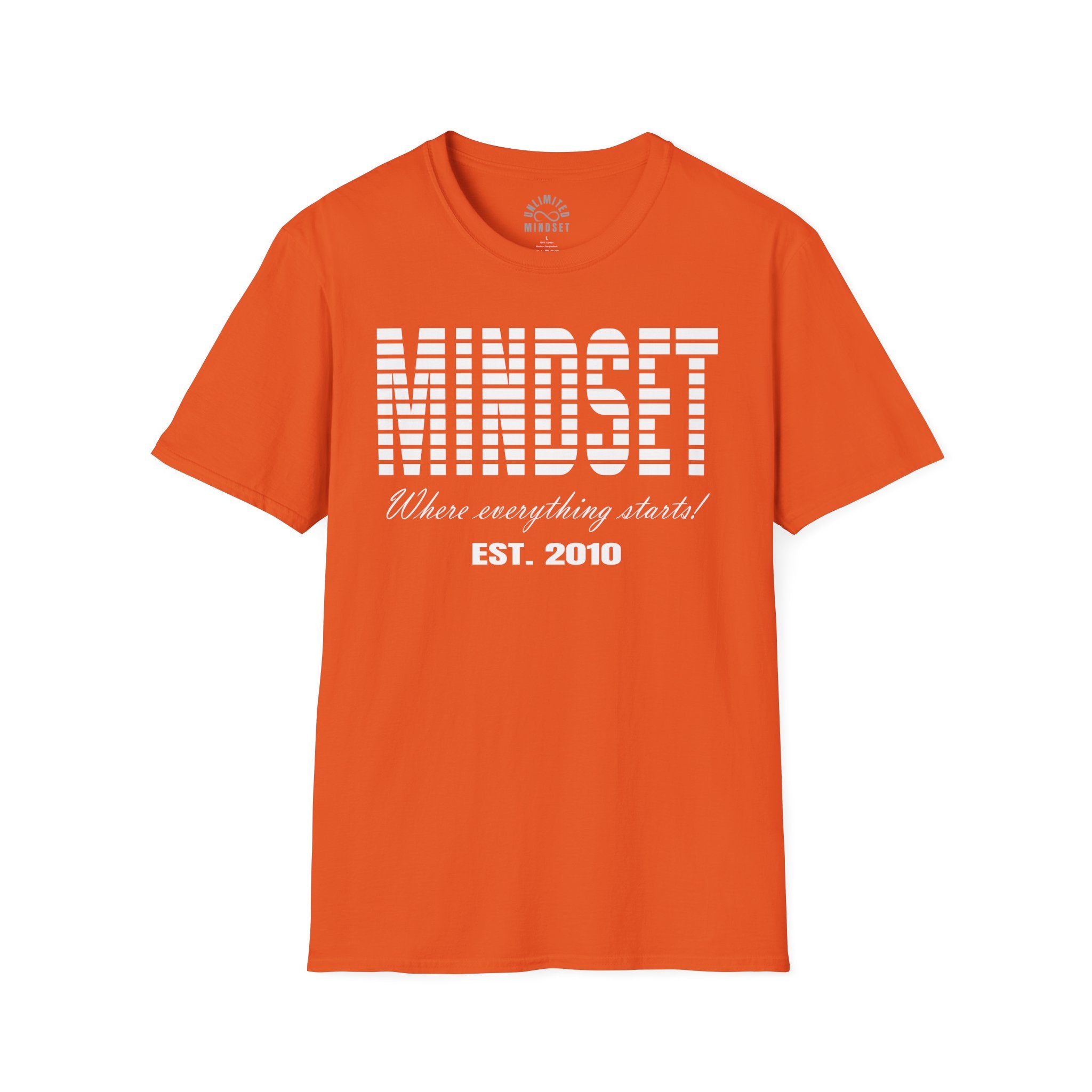 Mindset, Where Everything Starts T-Shirt (EST. 2010) - White