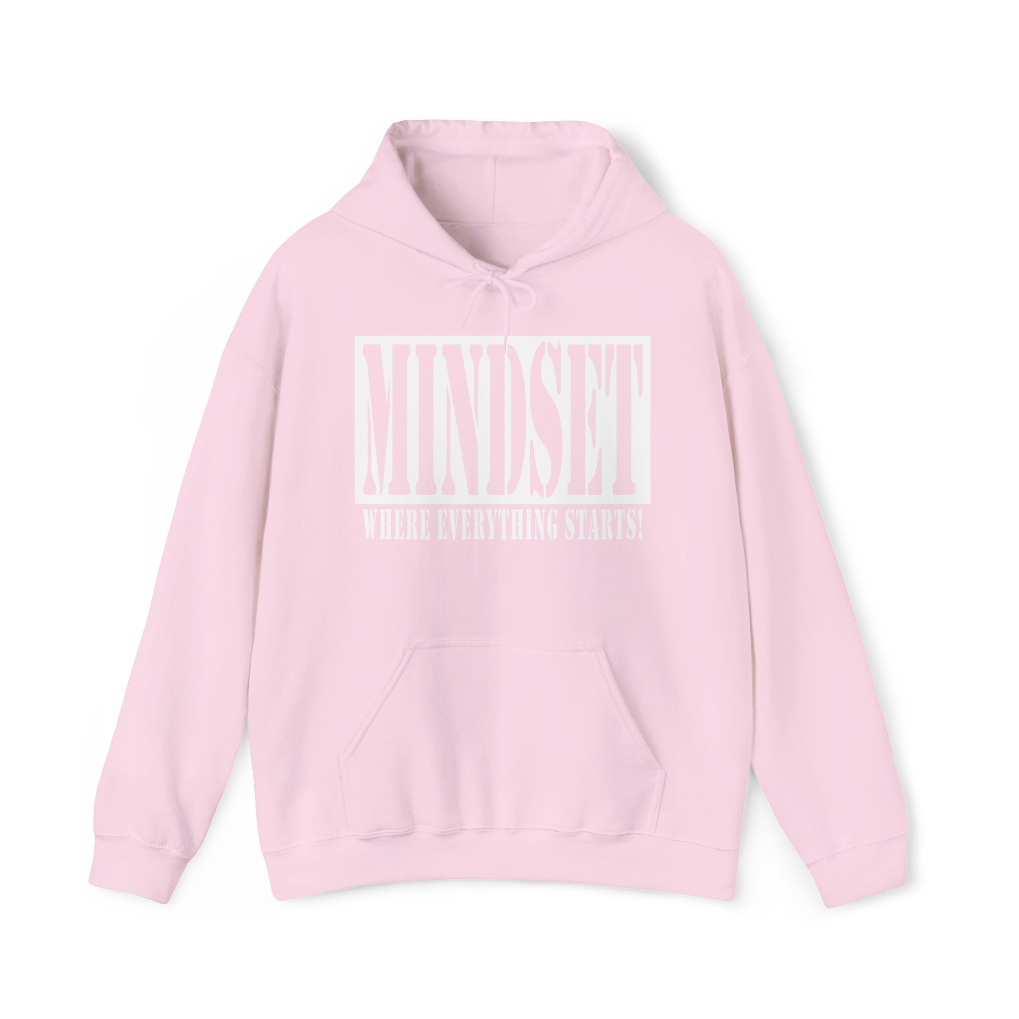 Mindset Stencil White Logo Hoodies