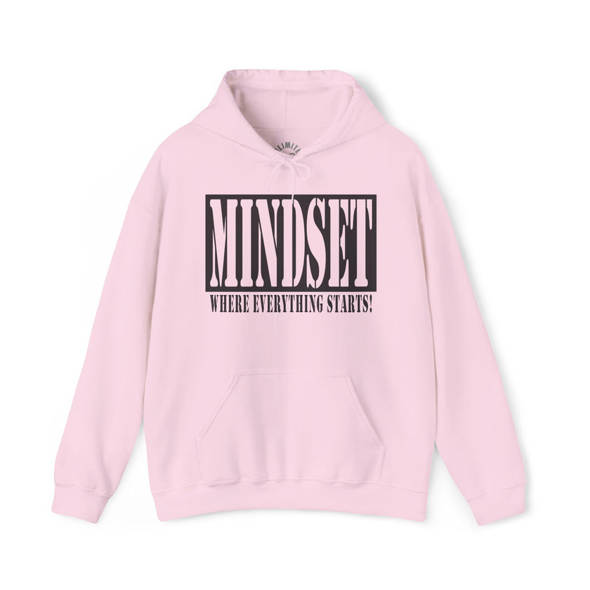 Mindset Stencil Black Logo Hoodies