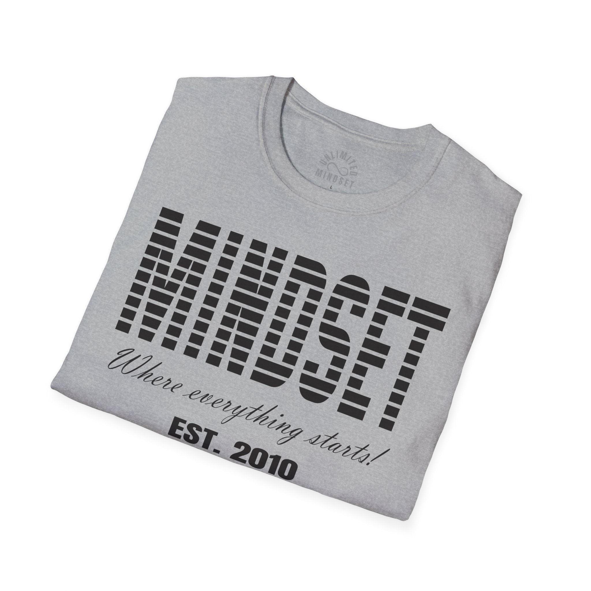 Mindset, Where Everything Starts T-Shirt (EST. 2010) - Black
