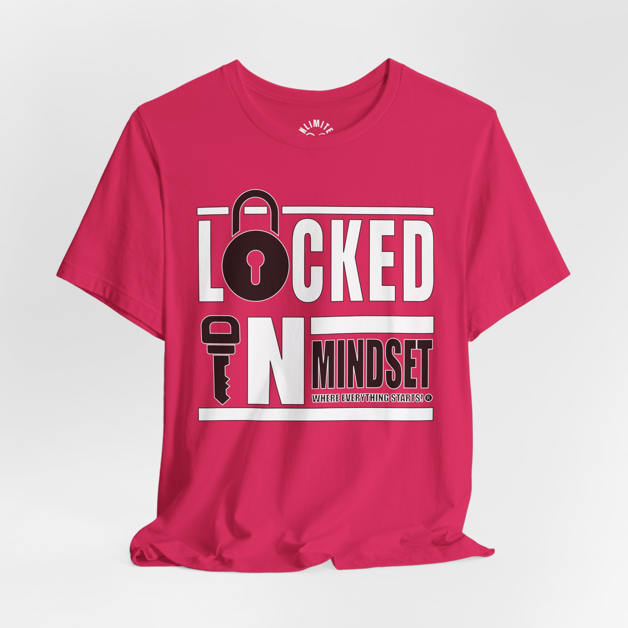 Locked In Mindset T-Shirt (White & Black)
