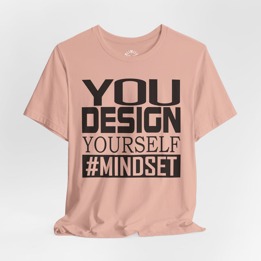Design Yourself Mindset T-shirt (Black Logo)