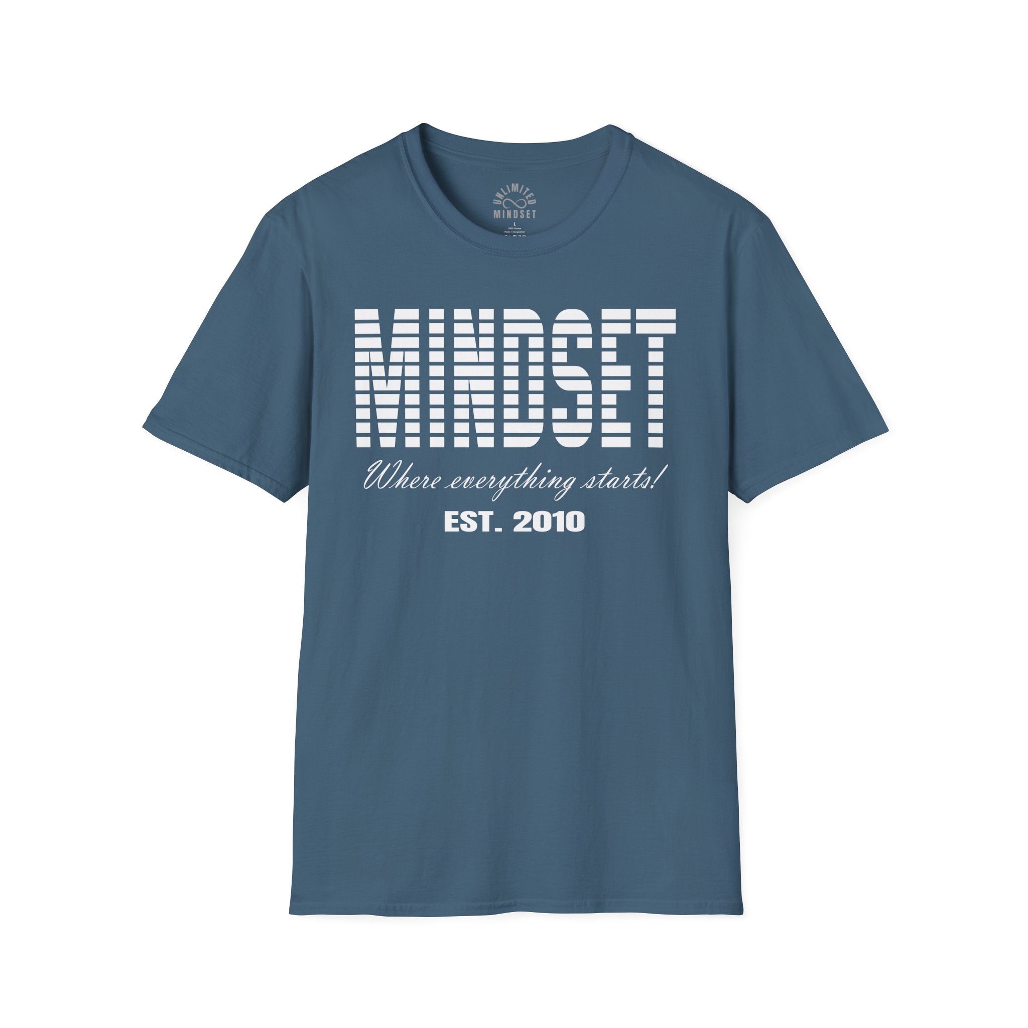 Mindset, Where Everything Starts T-Shirt (EST. 2010) - White