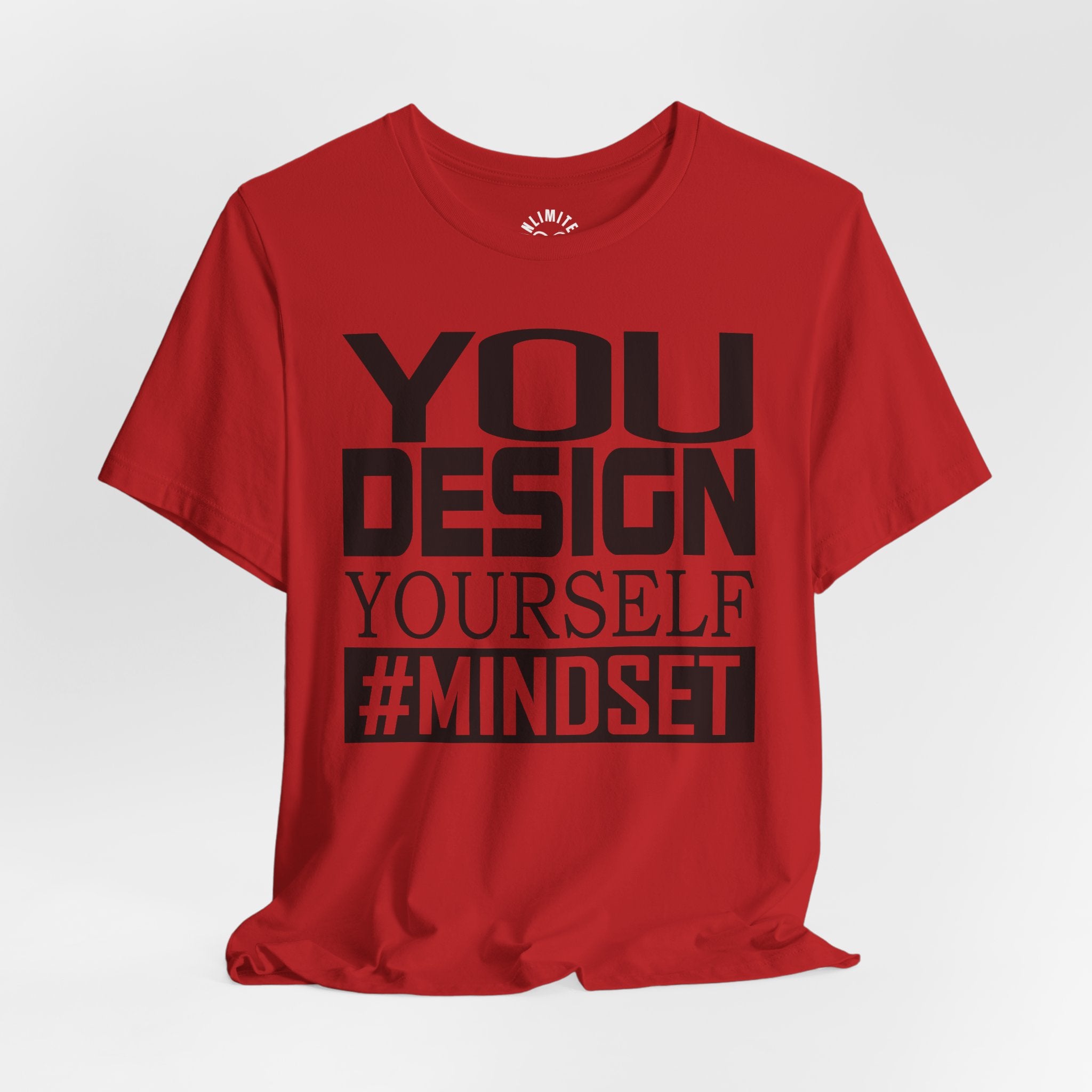 Design Yourself Mindset T-shirt (Black Logo)
