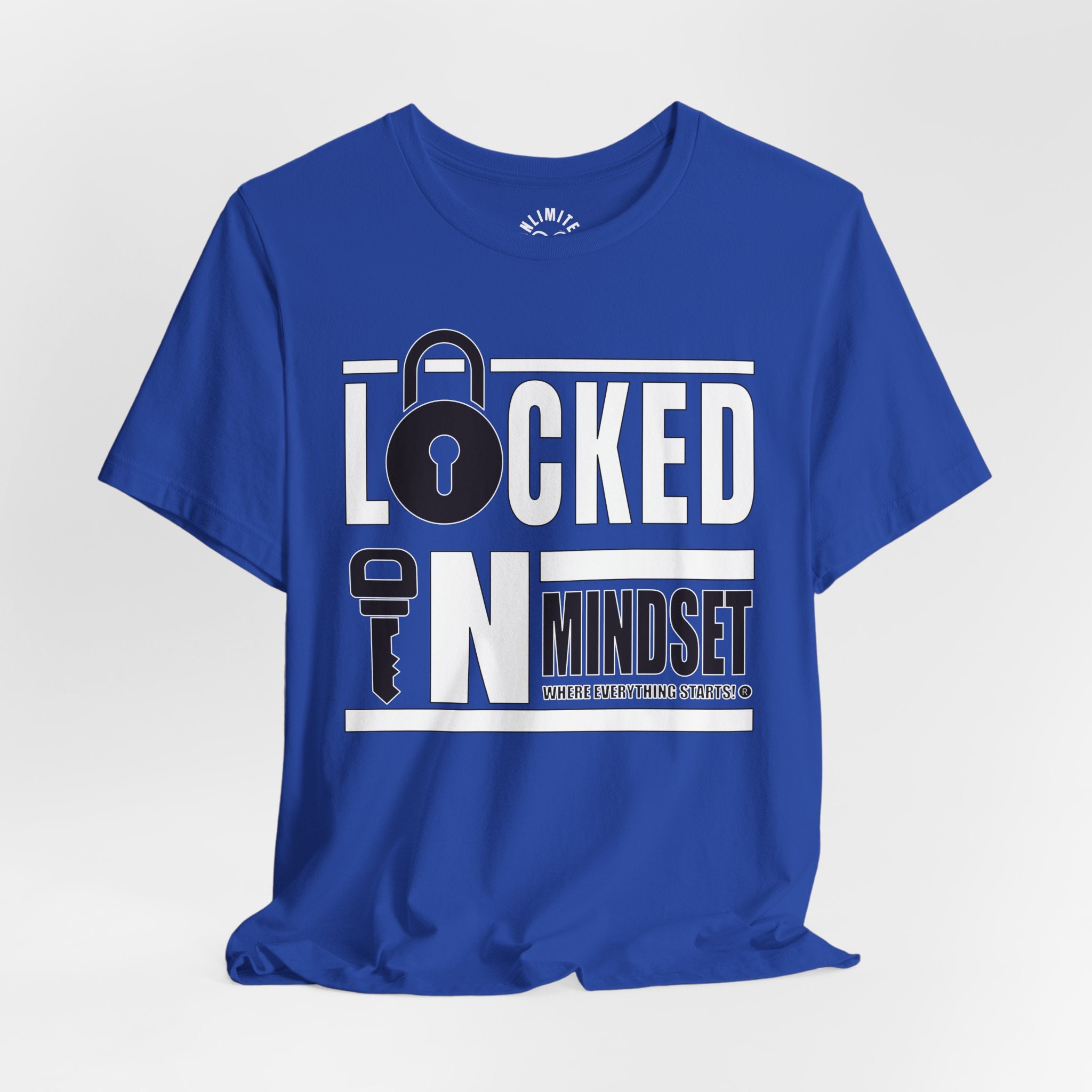 Locked In Mindset T-Shirt (White & Black)