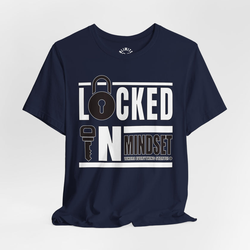 Locked In Mindset T-Shirt (White & Black)