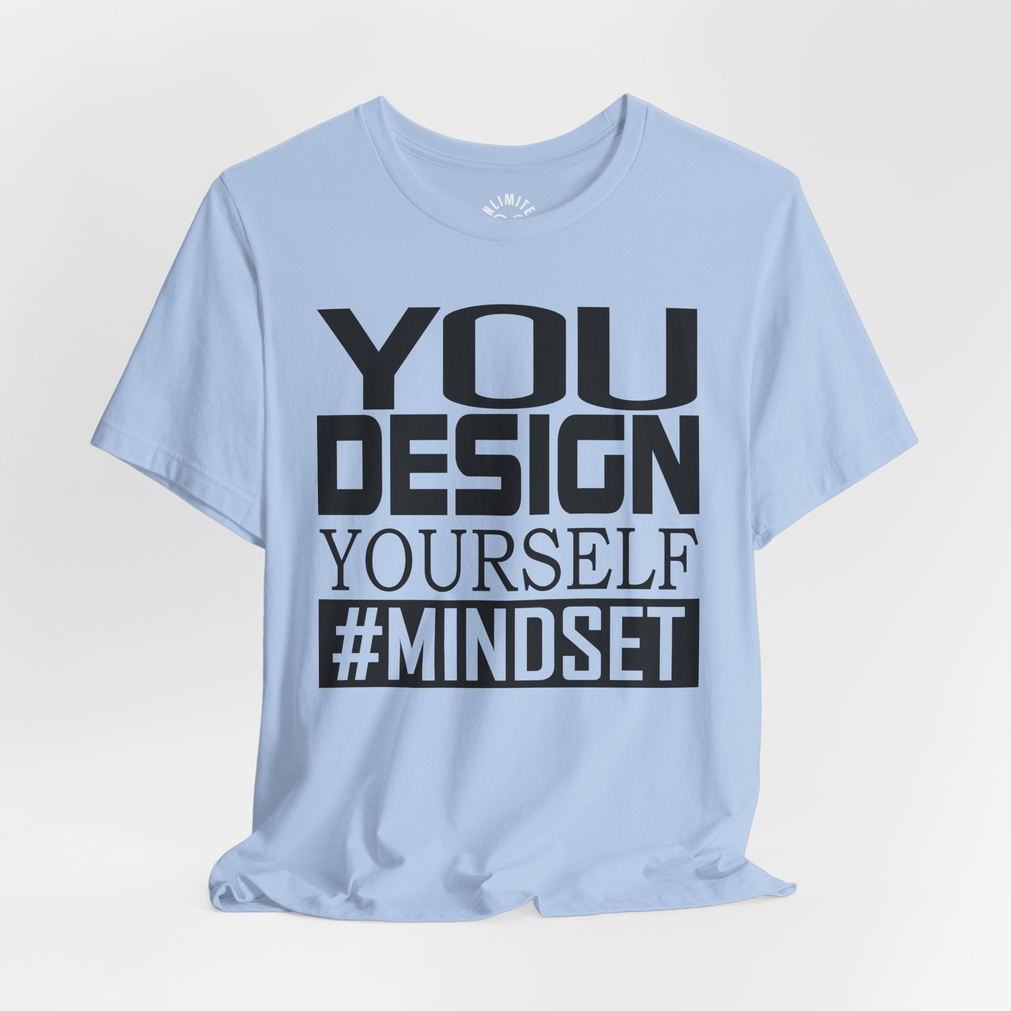 Design Yourself Mindset T-shirt (Black Logo)