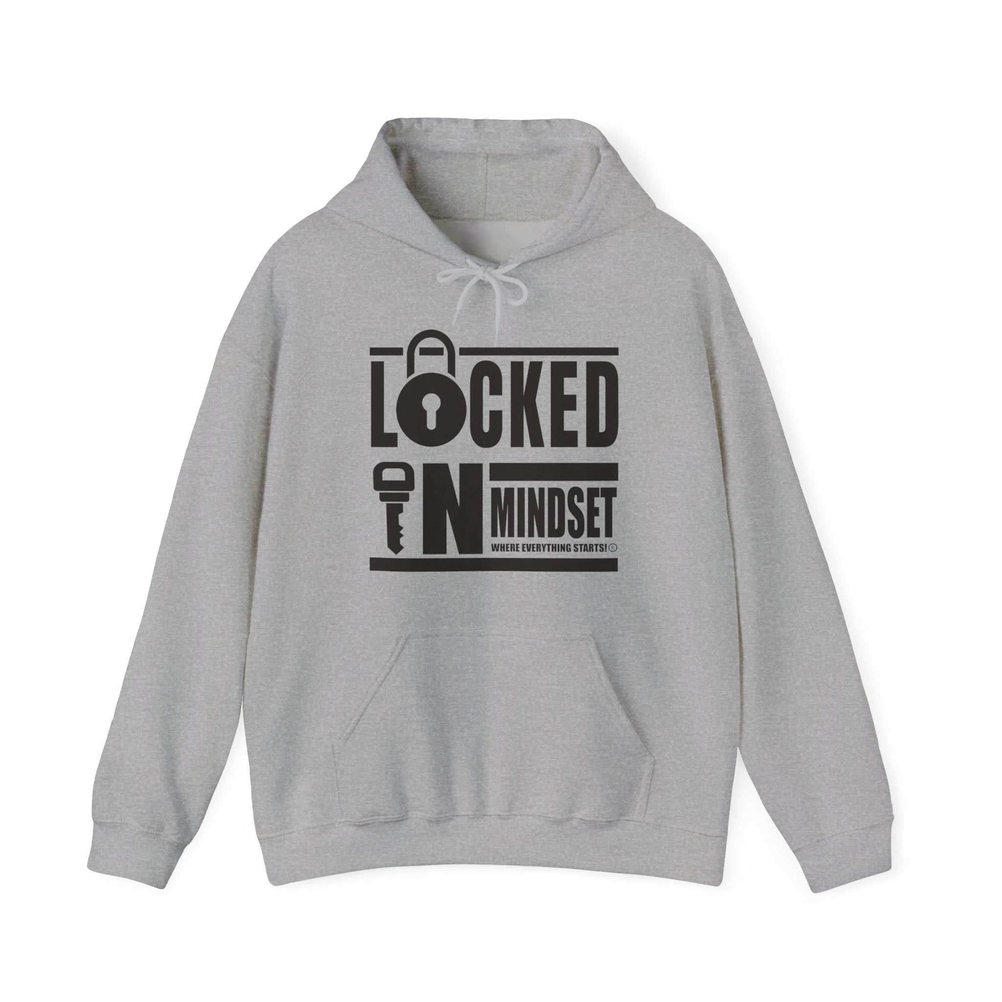 Locked In Mindset Hoodies (Black Logo)