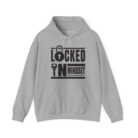 Locked In Mindset Hoodies (Black Logo)