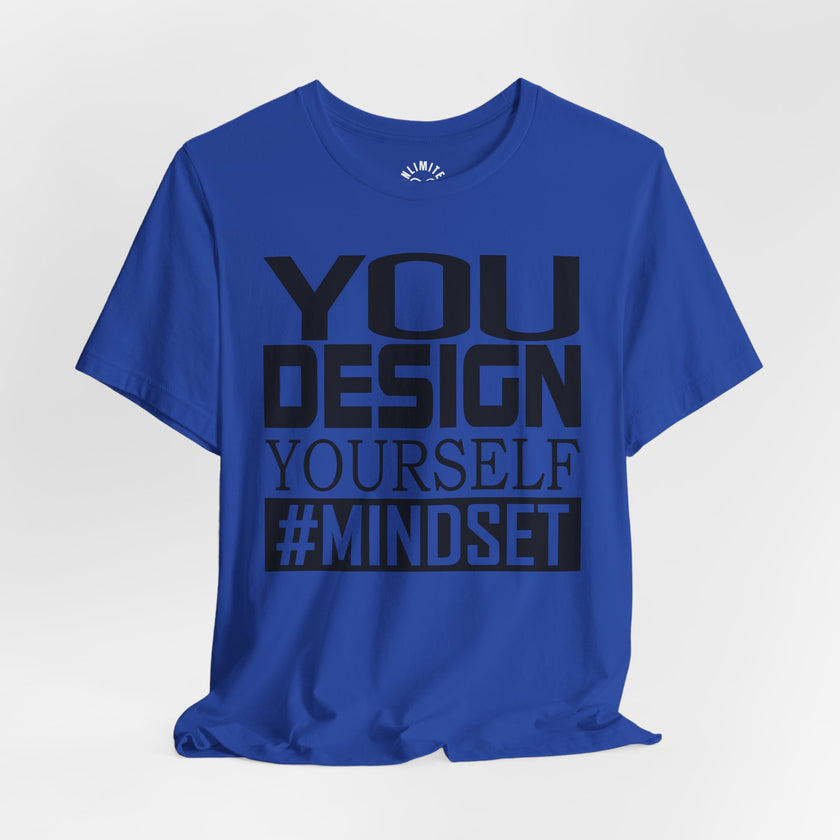 Design Yourself Mindset T-shirt (Black Logo)