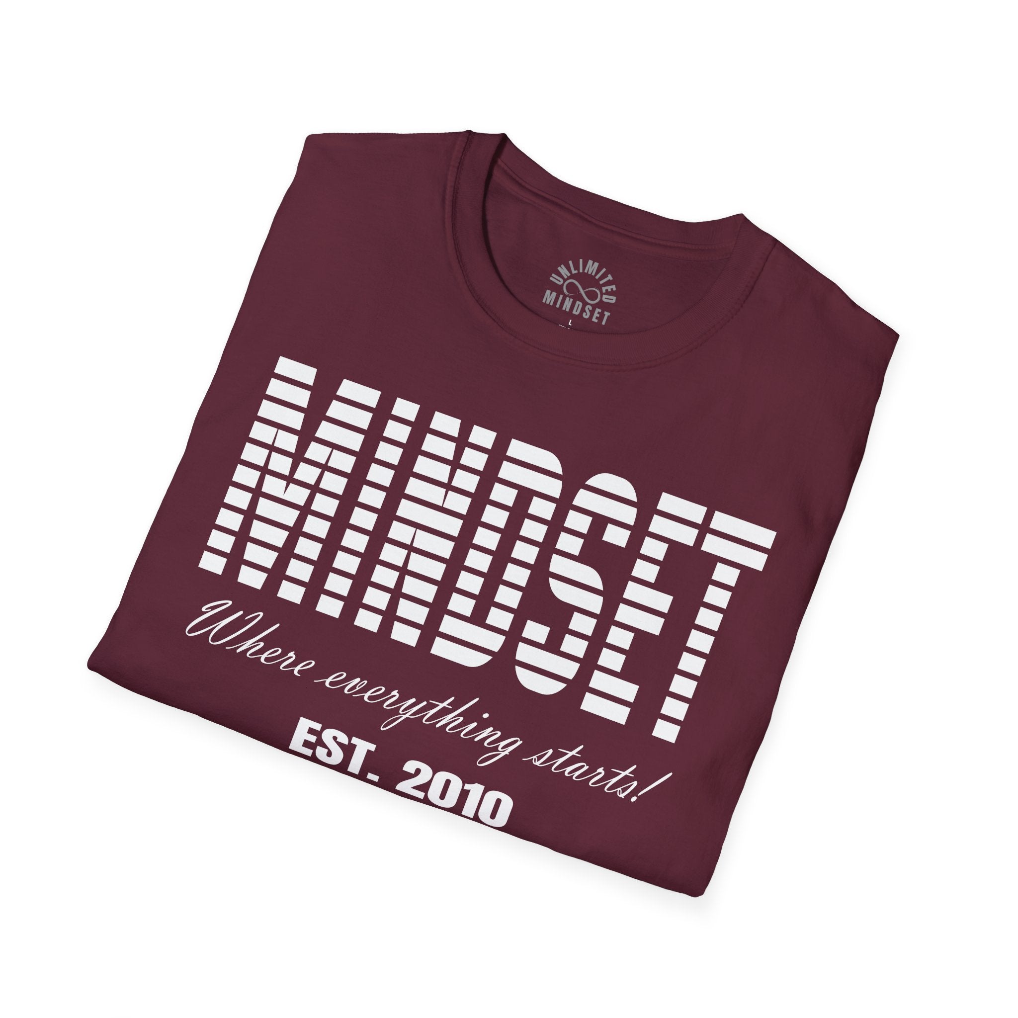 Mindset, Where Everything Starts T-Shirt (EST. 2010) - White