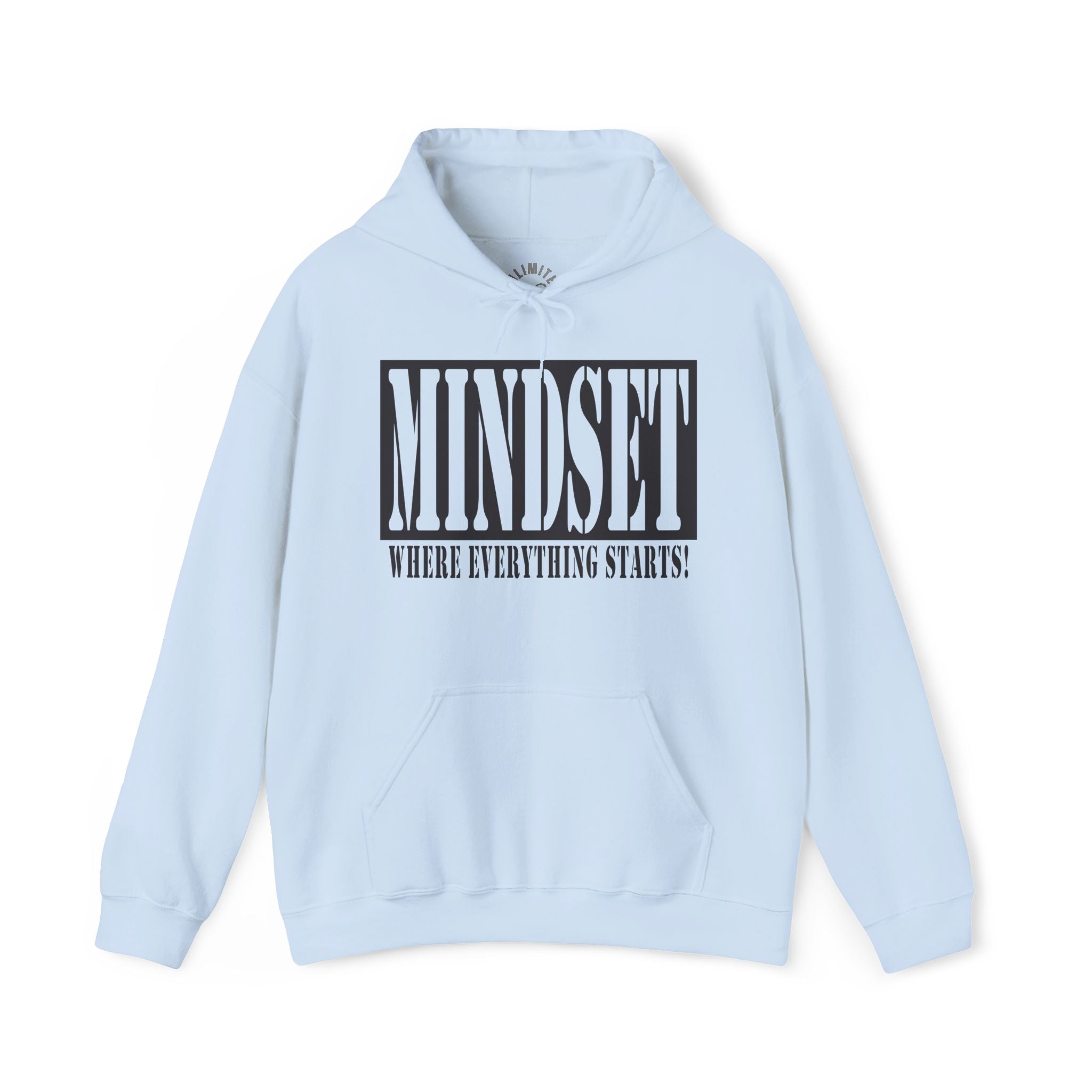 Mindset Stencil Black Logo Hoodies