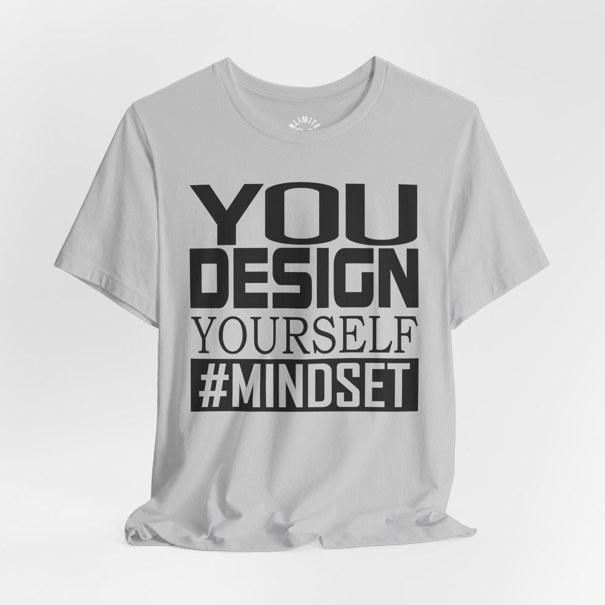 Design Yourself Mindset T-shirt (Black Logo)