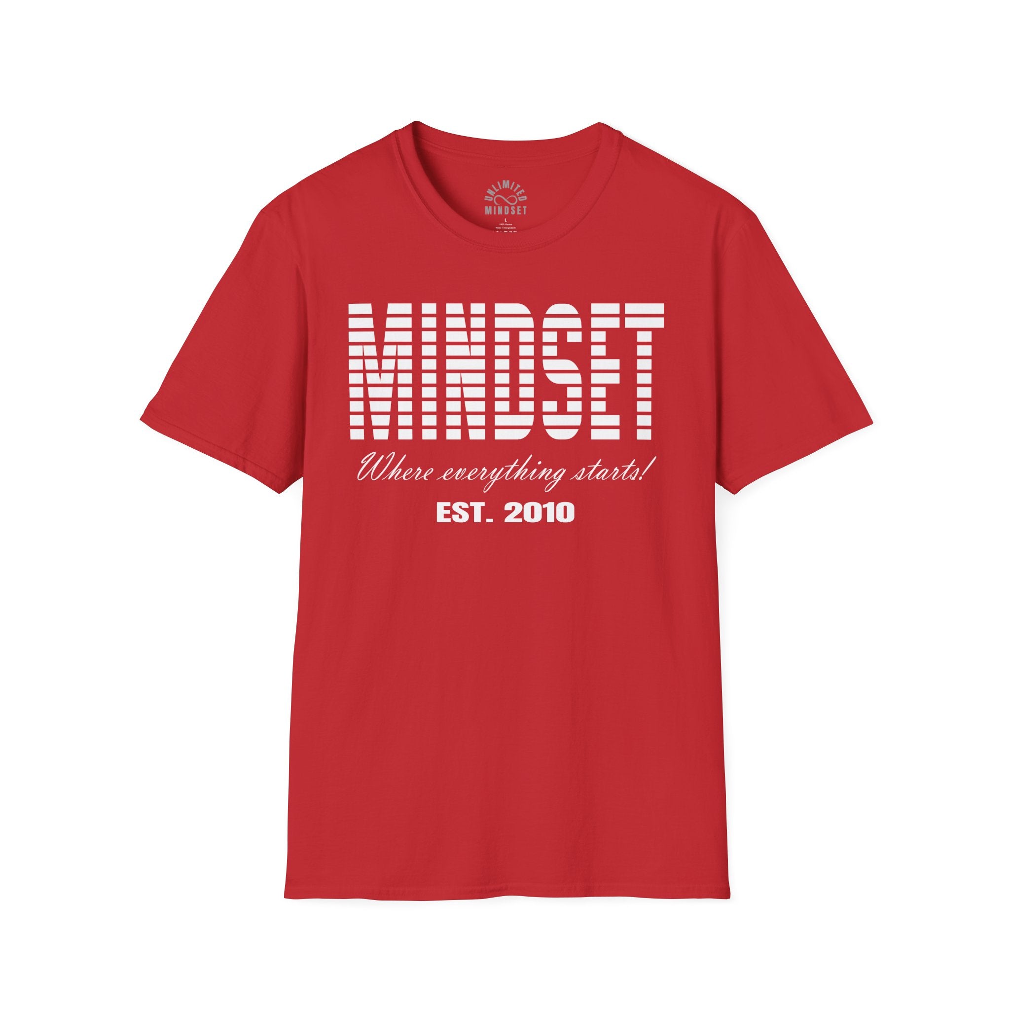 Mindset, Where Everything Starts T-Shirt (EST. 2010) - White
