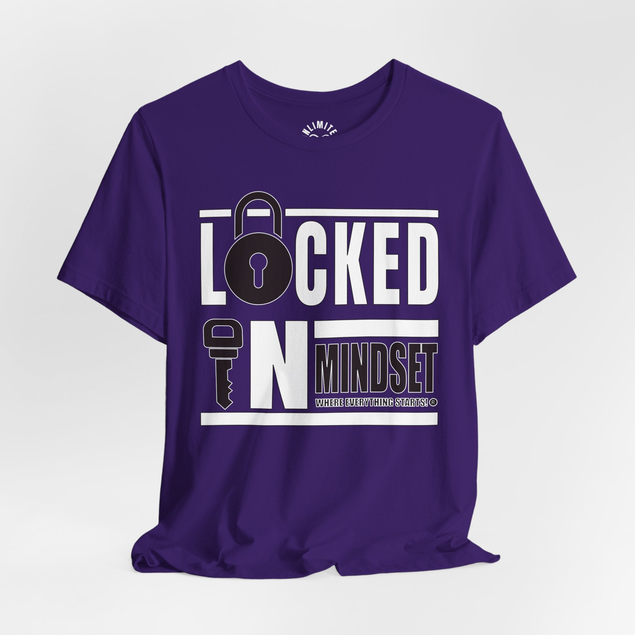 Locked In Mindset T-Shirt (White & Black)