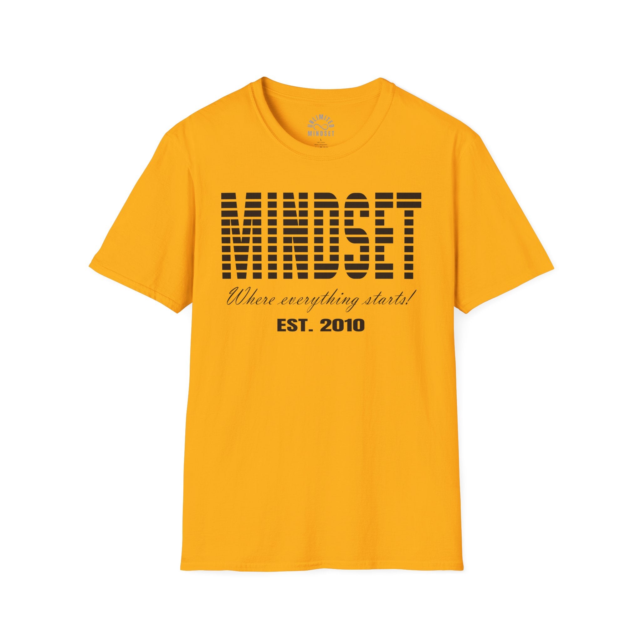Mindset, Where Everything Starts T-Shirt (EST. 2010) - Black