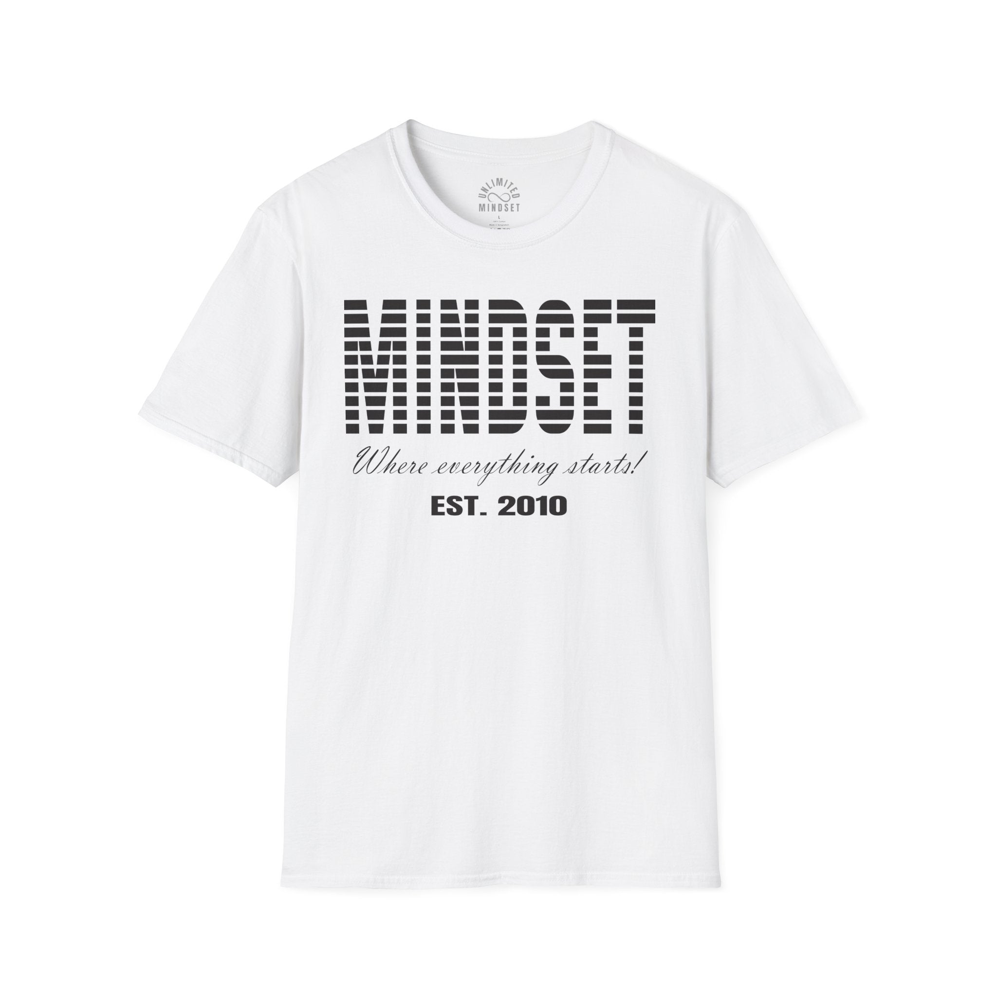 Mindset, Where Everything Starts T-Shirt (EST. 2010) - Black