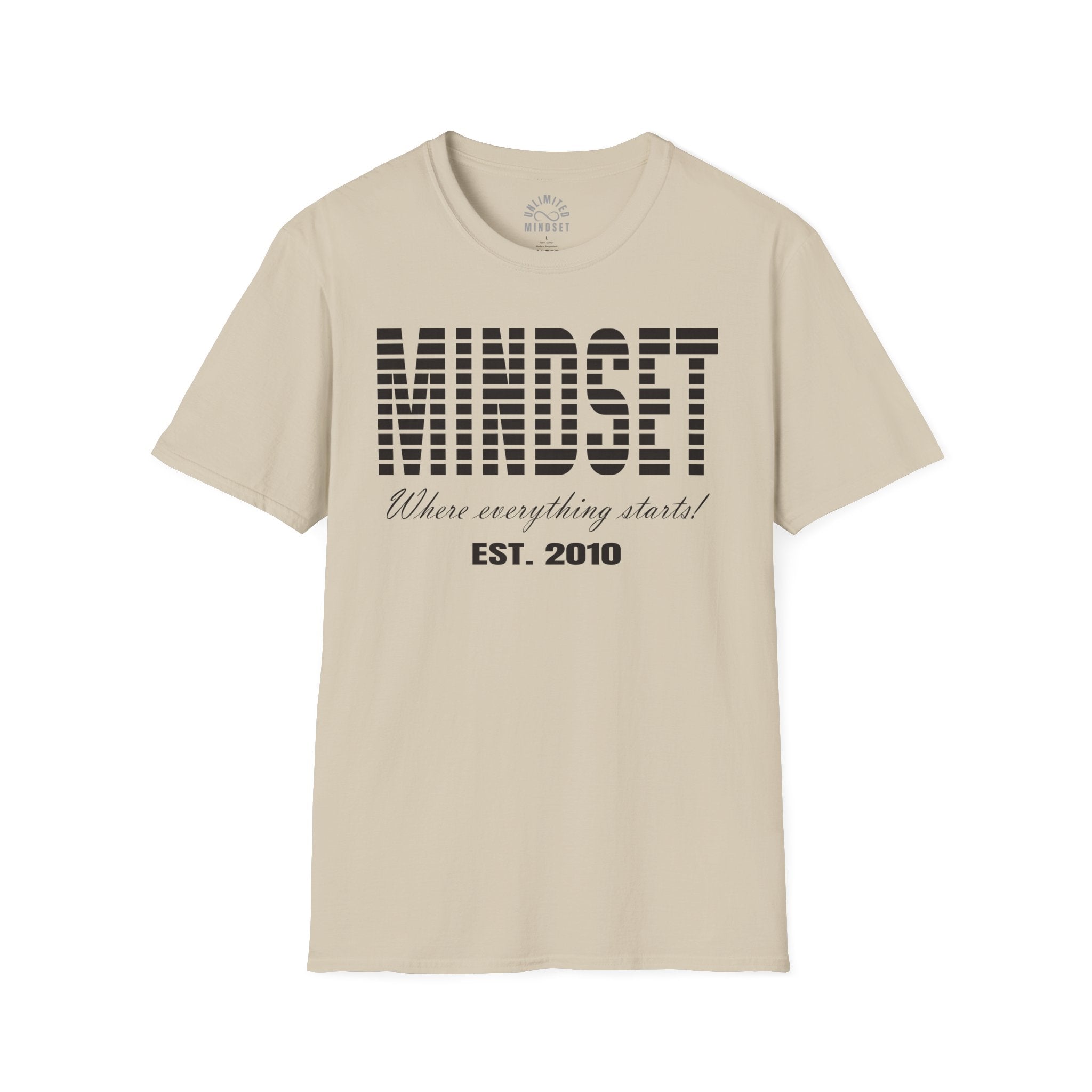 Mindset, Where Everything Starts T-Shirt (EST. 2010) - Black