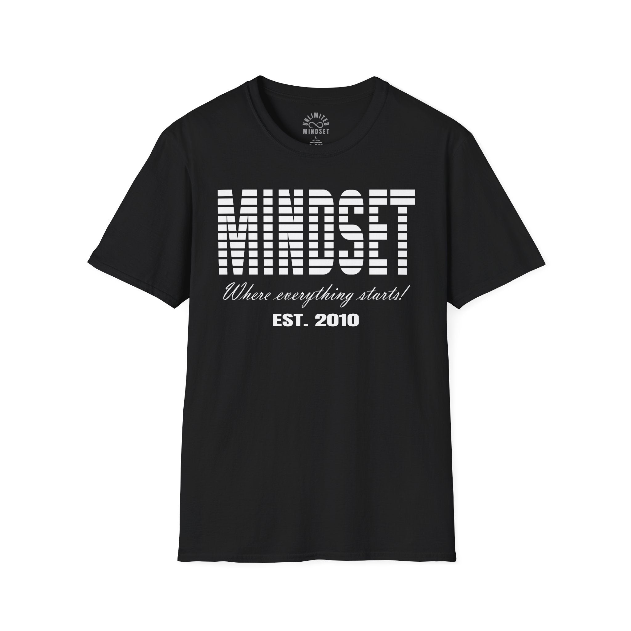 Mindset, Where Everything Starts T-Shirt (EST. 2010) - White