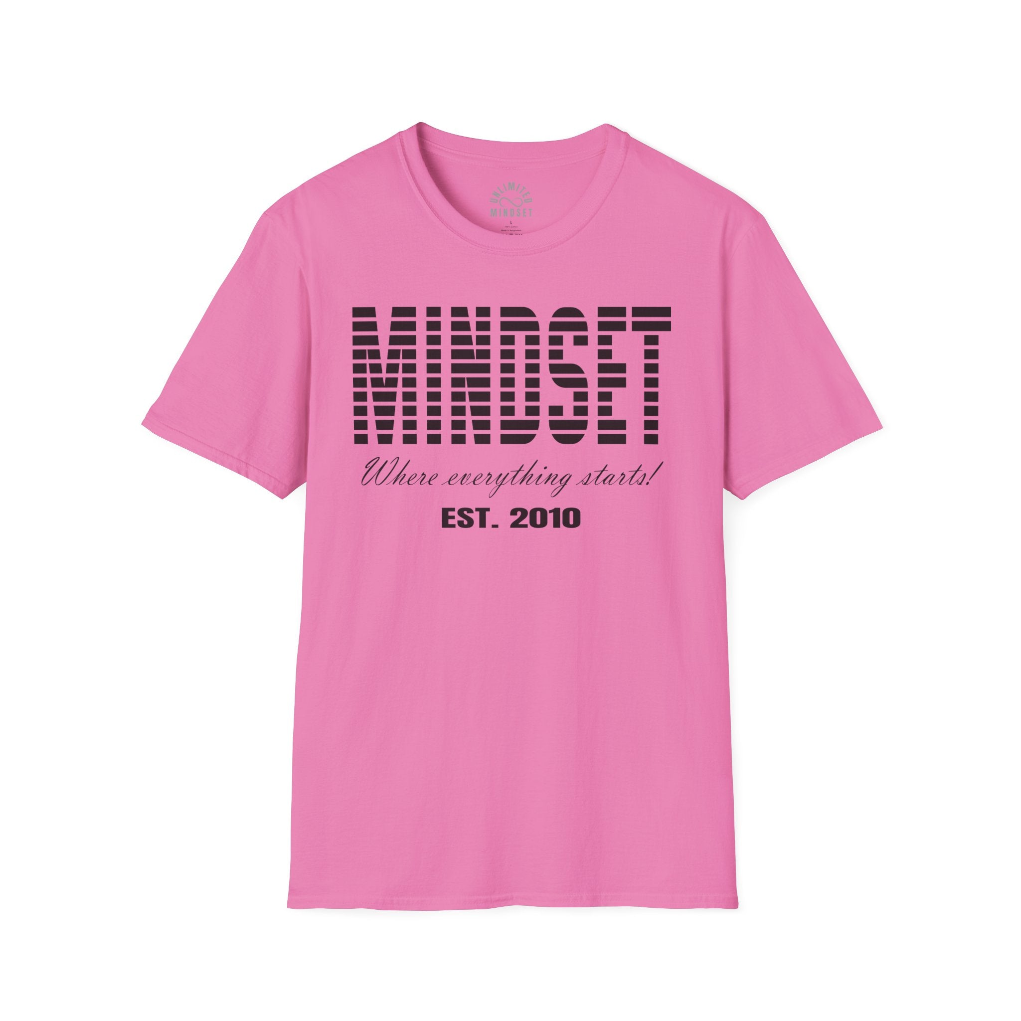 Mindset, Where Everything Starts T-Shirt (EST. 2010) - Black