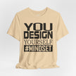 Design Yourself Mindset T-shirt (Black Logo)