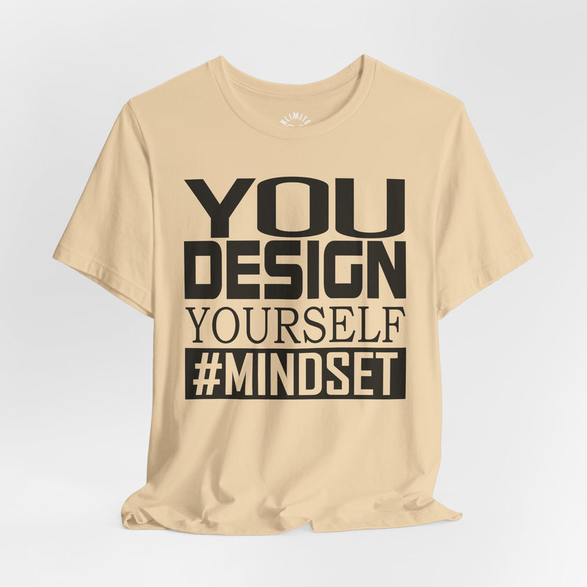 Design Yourself Mindset T-shirt (Black Logo)