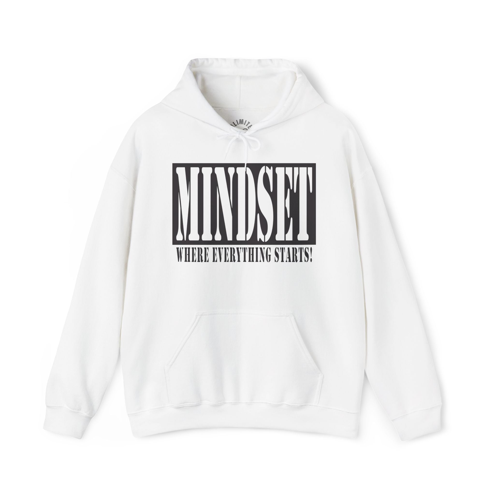 Mindset Stencil Black Logo Hoodies