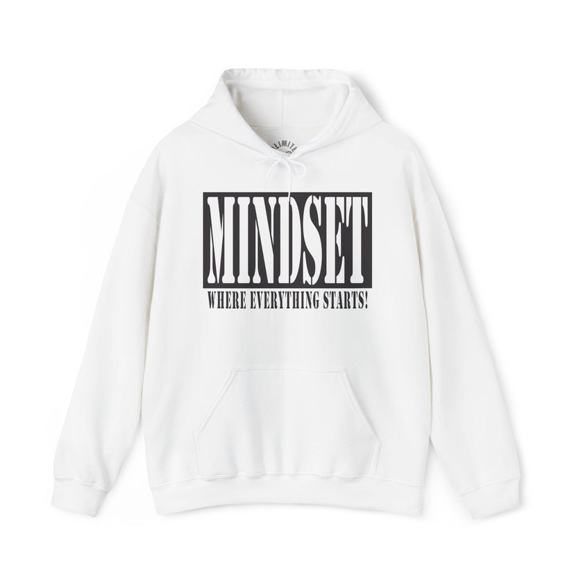 Mindset Stencil Black Logo Hoodies