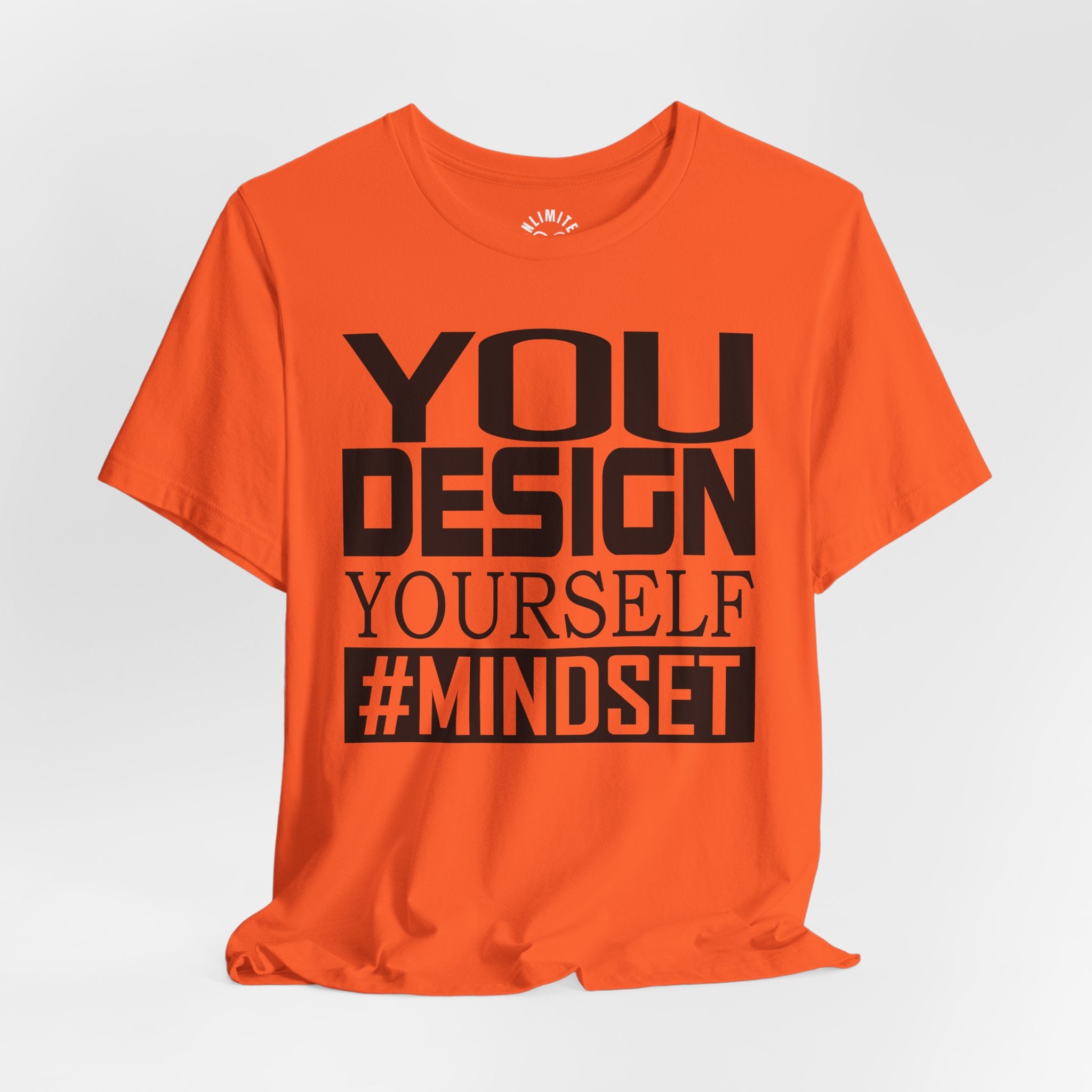 Design Yourself Mindset T-shirt (Black Logo)