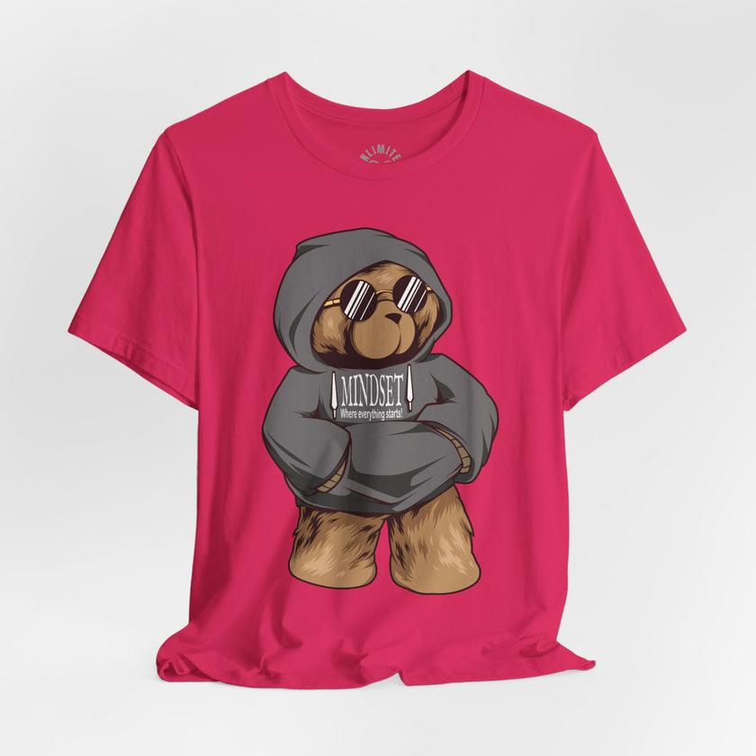Mindset Bear In Hoodie T-Shirt