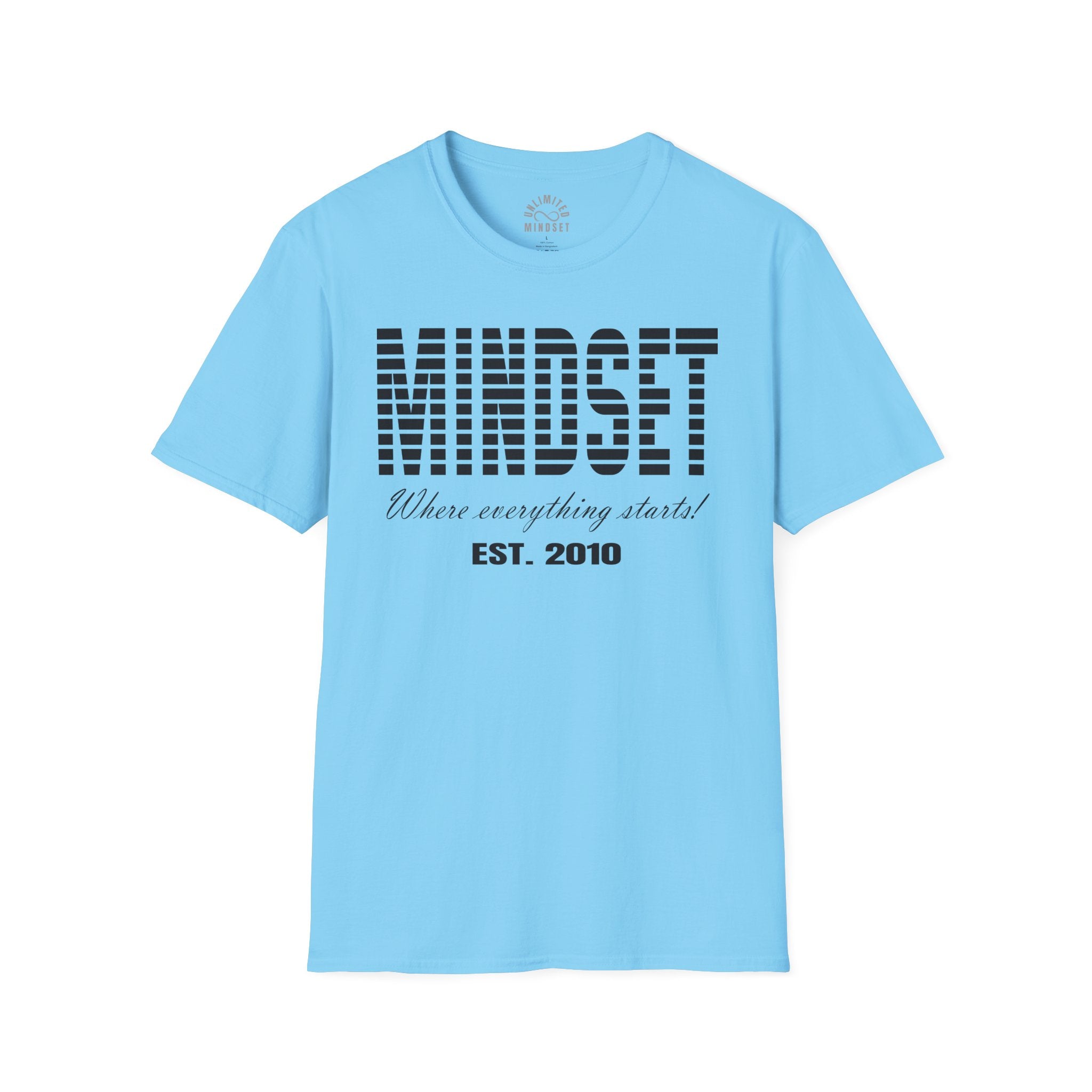 Mindset, Where Everything Starts T-Shirt (EST. 2010) - Black