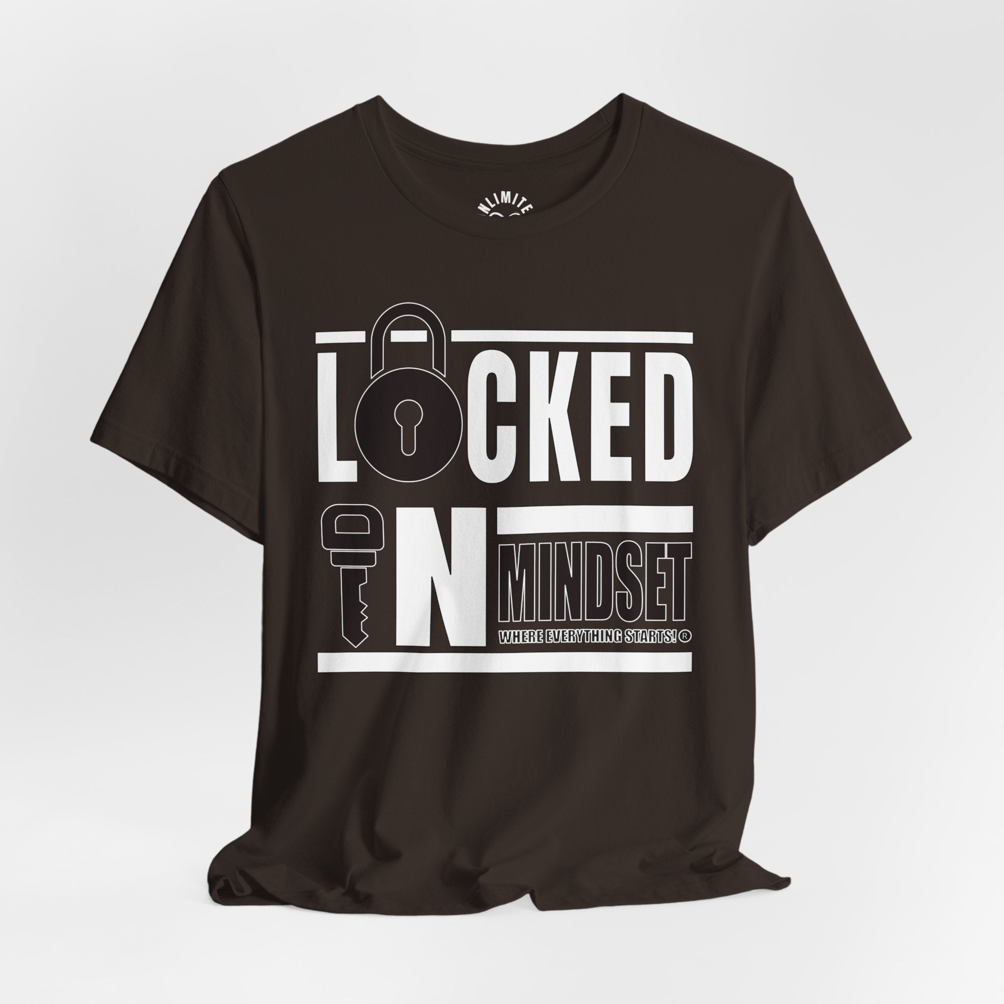 Locked In Mindset T-Shirt (White & Black)