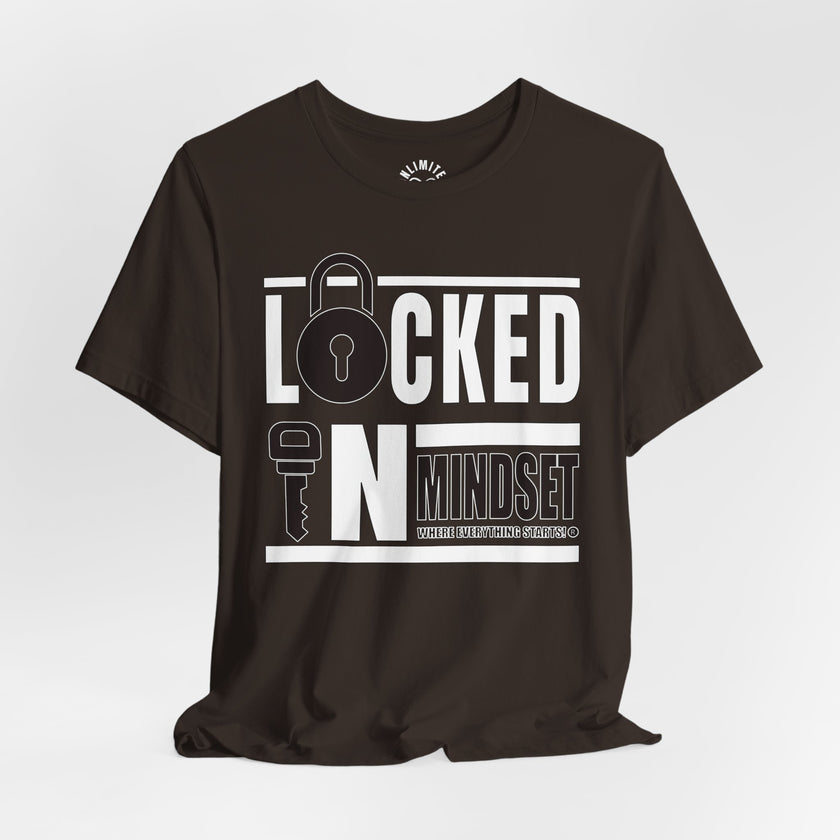 Locked In Mindset T-Shirt (White & Black)
