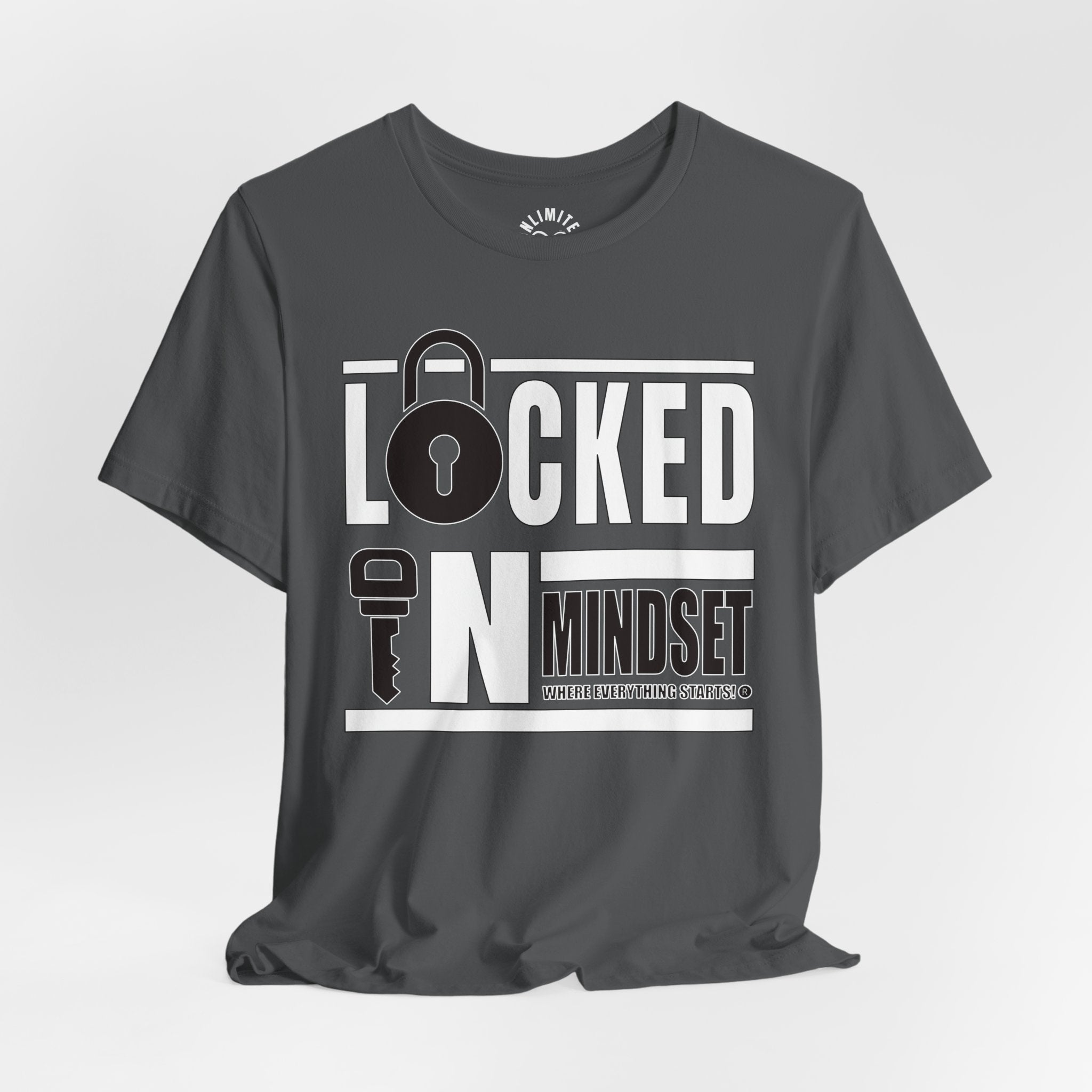 Locked In Mindset T-Shirt (White & Black)