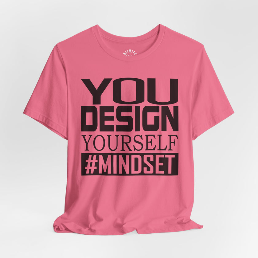 Design Yourself Mindset T-shirt (Black Logo)