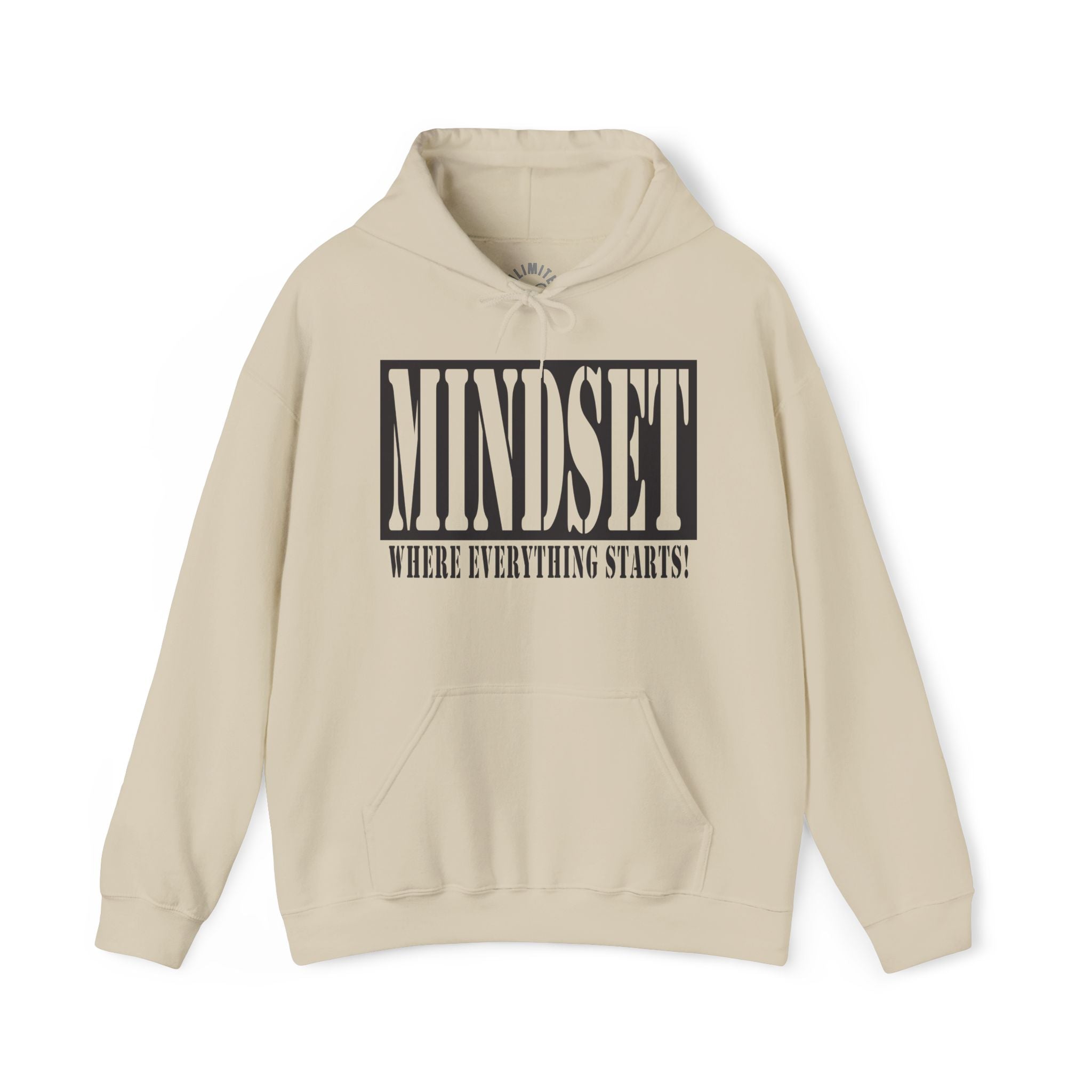 Mindset Stencil Black Logo Hoodies