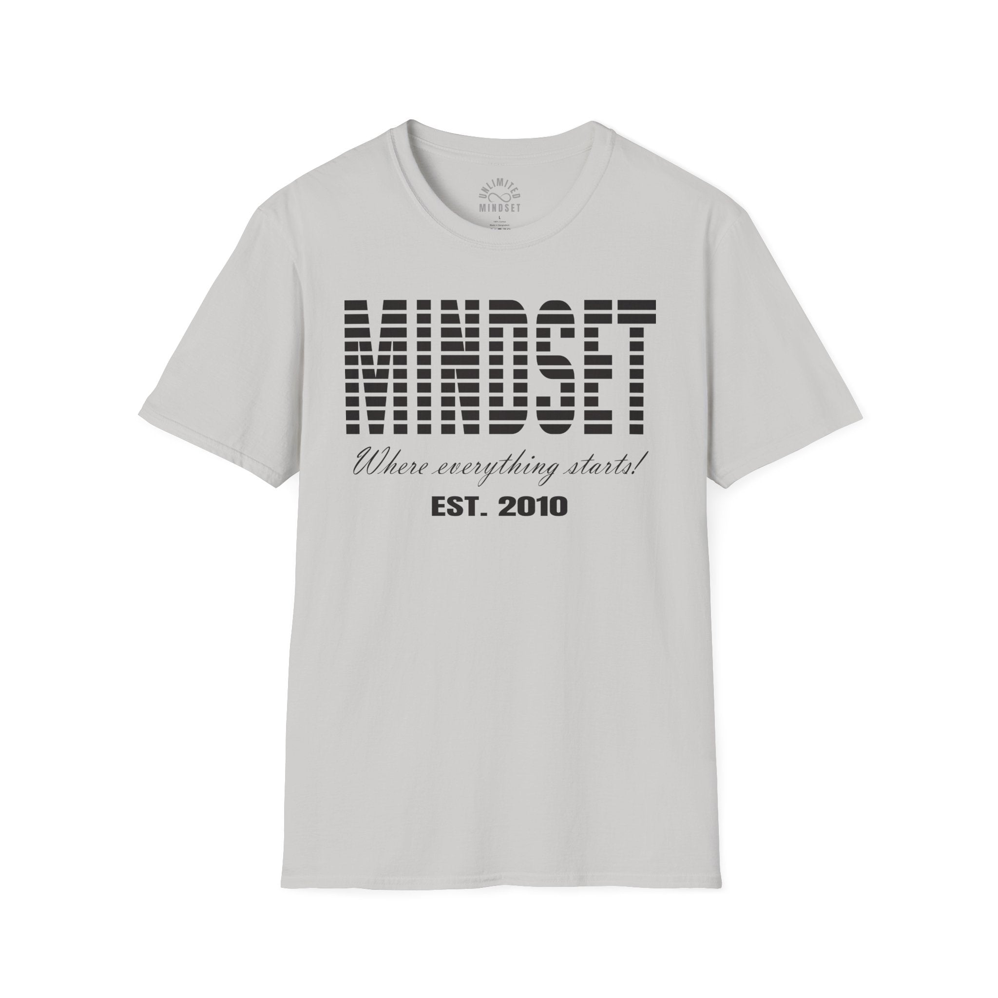 Mindset, Where Everything Starts T-Shirt (EST. 2010) - Black