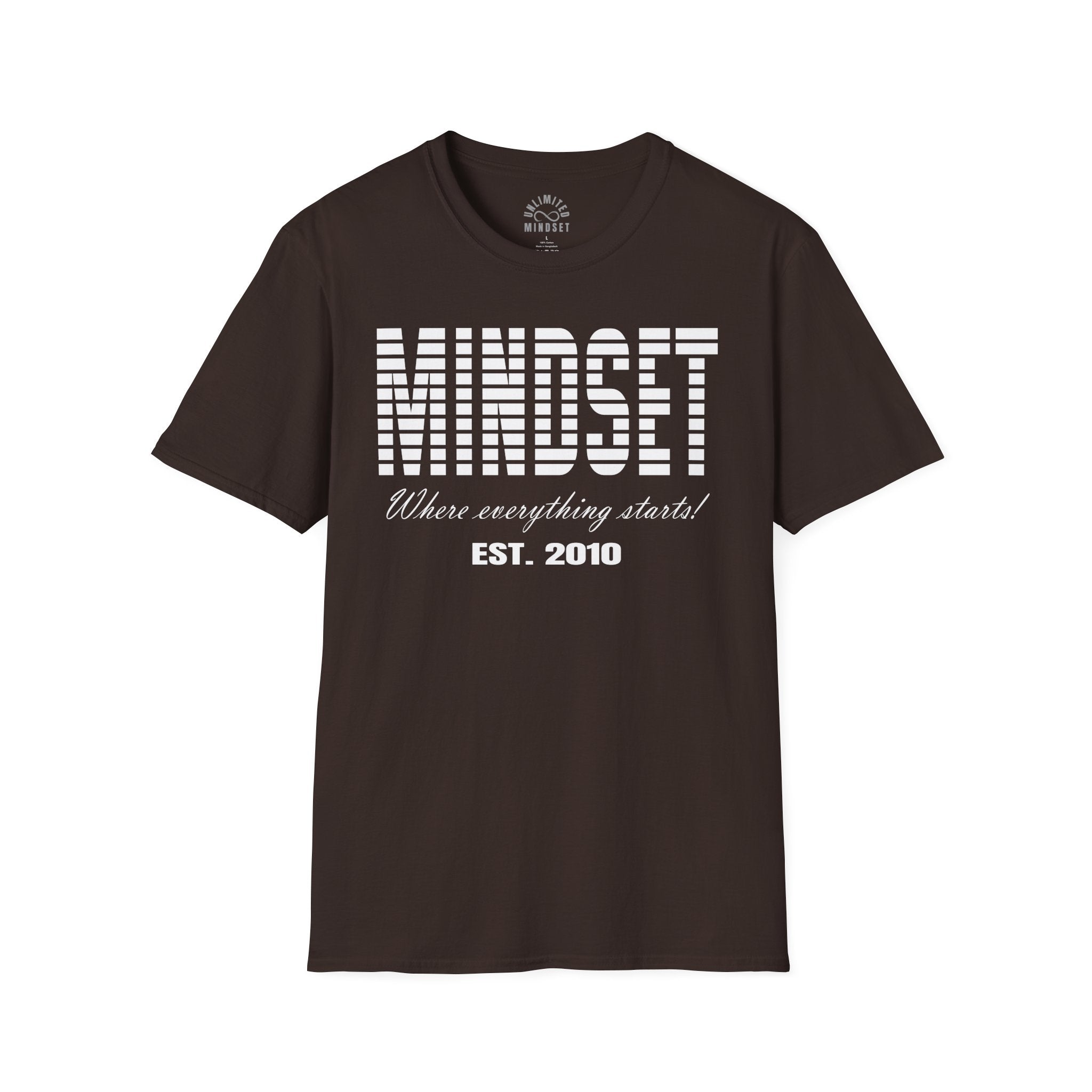 Mindset, Where Everything Starts T-Shirt (EST. 2010) - White