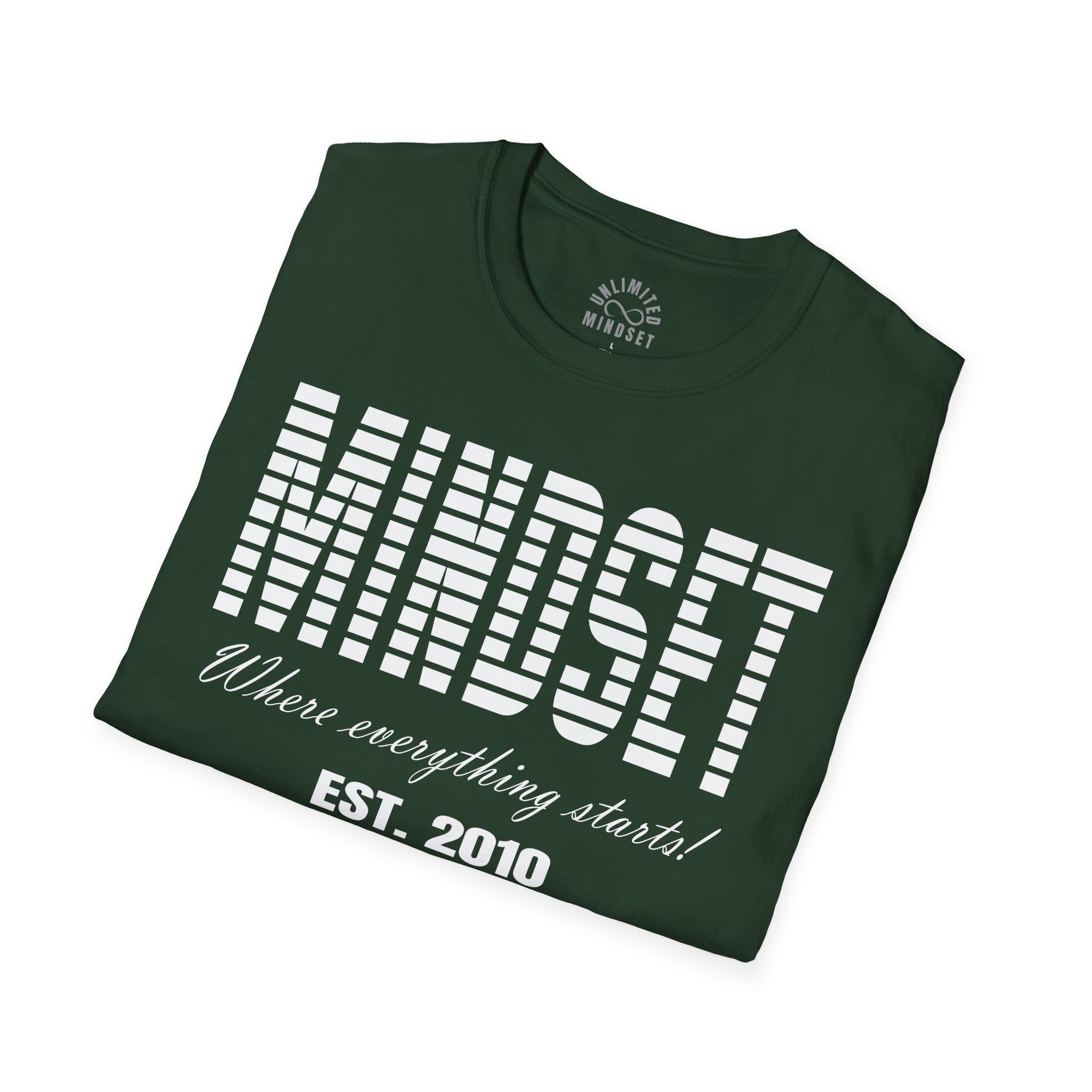 Mindset, Where Everything Starts T-Shirt (EST. 2010) - White