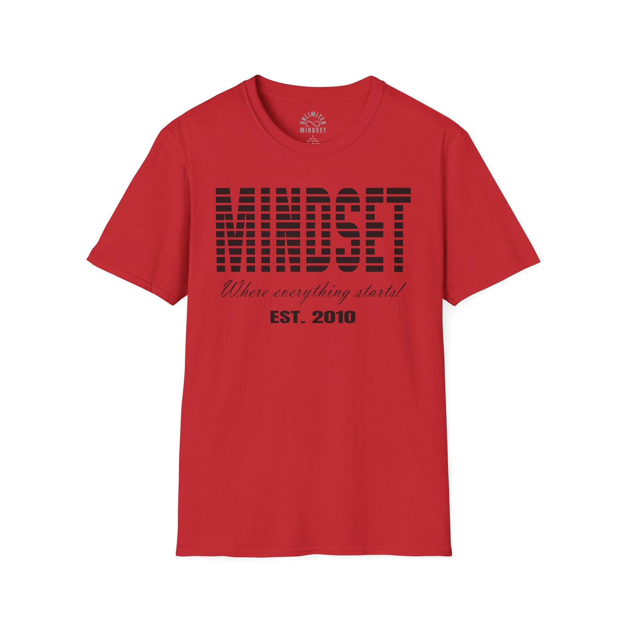 Mindset, Where Everything Starts T-Shirt (EST. 2010) - Black