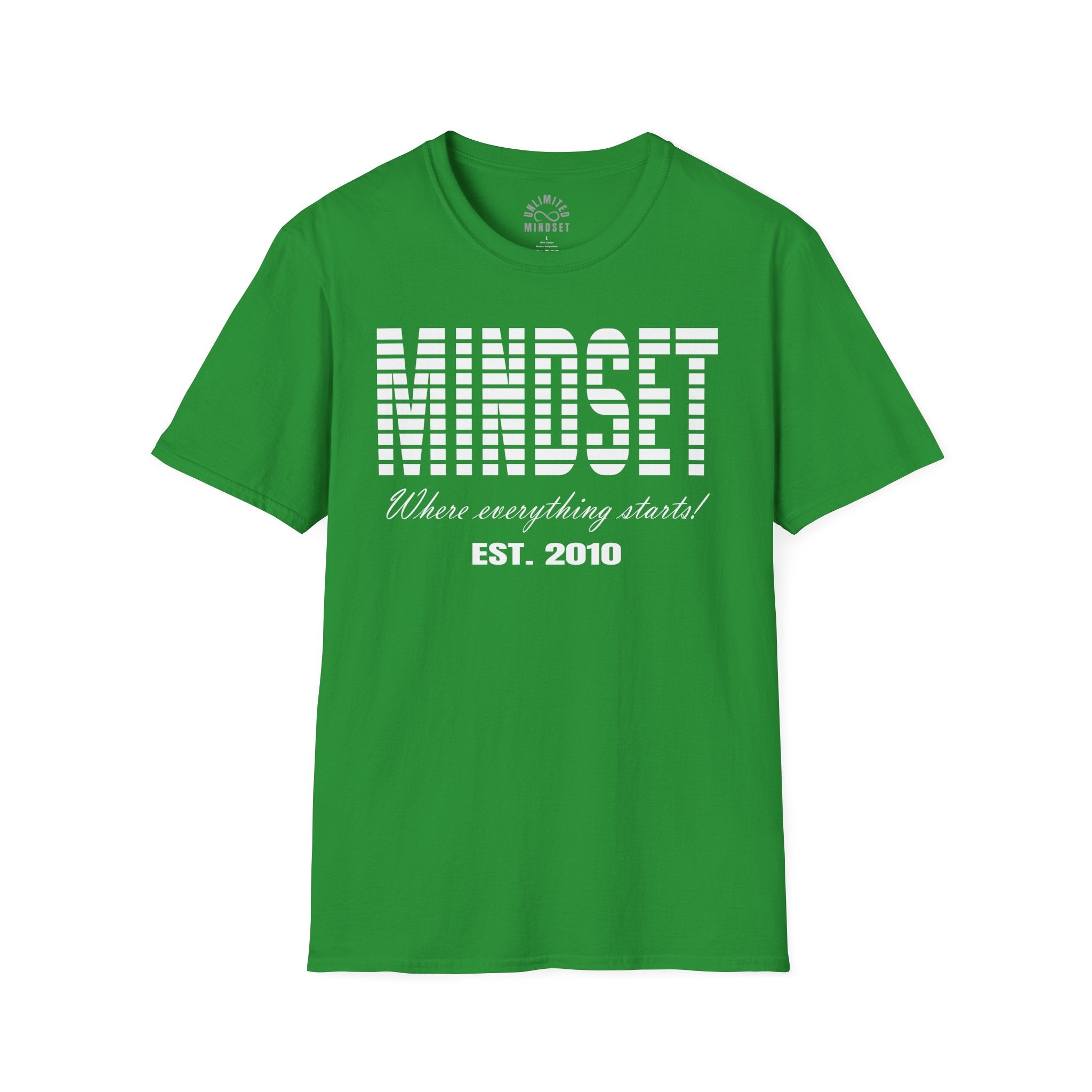Mindset, Where Everything Starts T-Shirt (EST. 2010) - White