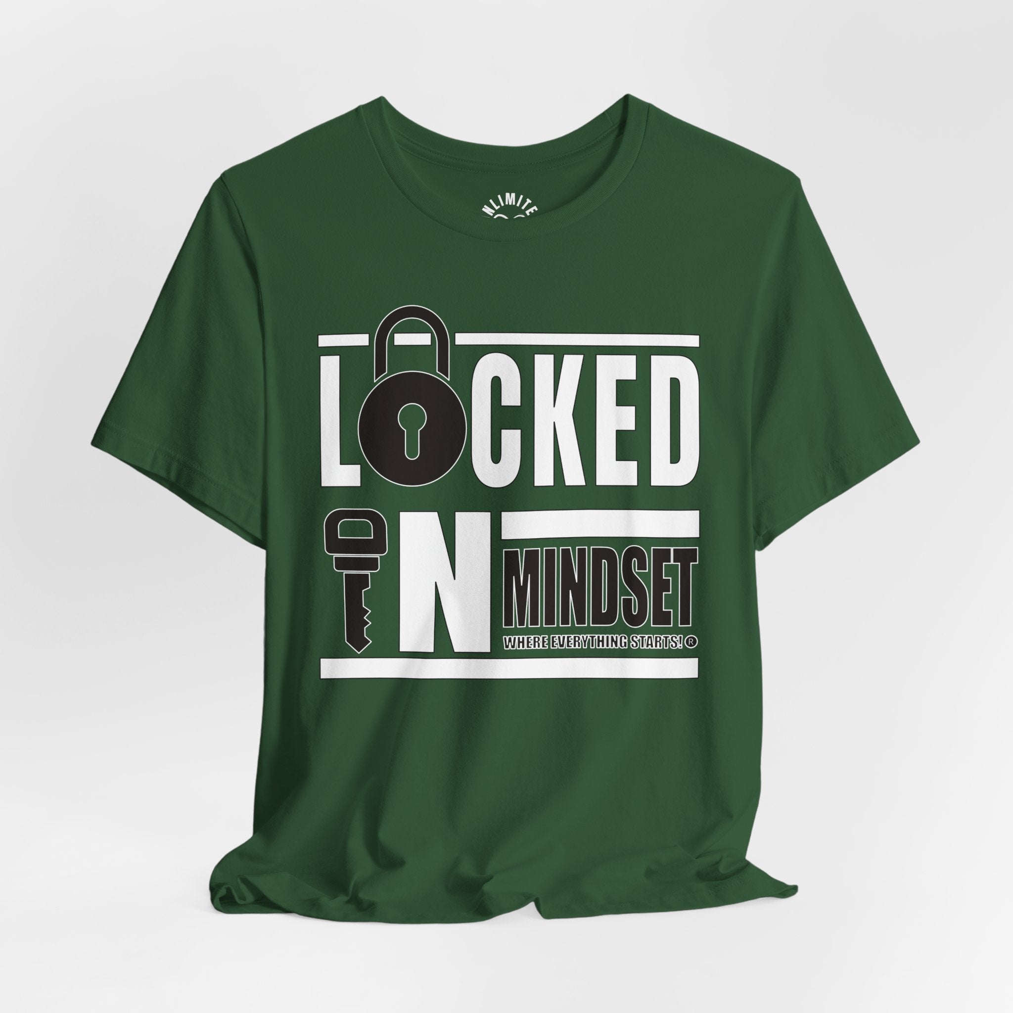 Locked In Mindset T-Shirt (White & Black)