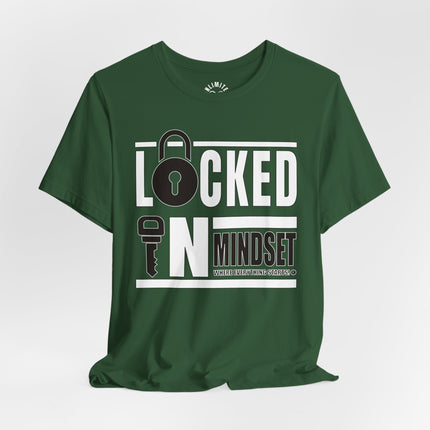 Locked In Mindset T-Shirt (White & Black)